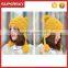 V-05 custom knitting pattern beanie with pom pom winter women cable pattern beanie hat