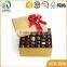 OEM golden stamping recycled cuboid custom candy cardboard box packaging with divided lining