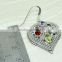 925 Sterling Silver Earring Multi Heart Dangle Best Gift This Christmas