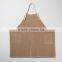 heavy cotton canvas apron with leather straps work apron