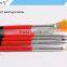 ANY Cheap Price Black Red Wood Handle 6PCS Precise Nail Brush Set