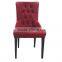 comfortable western european luxury fashion hotel room chair with button