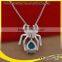 necklace silver spider pattern big pure silver chain necklace