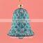 Factory supply christmas tree ornaments glass bell hot sale design christmas decoration