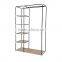 bedroom furniture modern metal wardrobe shelve