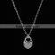 Fashion jewelry stainless steel pendant necklace with heart shape