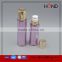 good quality hot sale 25ml/35ml/55ml/100ml/120ml white /purple lotion bottle with silver and gold lid