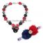 latest design jewelry head chain design your own baby girl pendant colorful necklaces and hairband