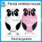 Rechargeable wireless mouse ODM panda shape wireless computer mouse from factory