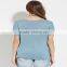 Women's 95% cotton 5 spandex fabric t shirt wholesale cheap shirt