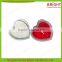 small glass jar heart shape candles scented