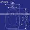 1027 Plastic Toilet Seat with Top -Tite Hinges, Elongated, Bone