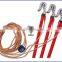 CE certificate high voltage portable earth rod with earth wire