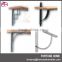 decorative powder coating metal wall shelf bracket