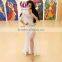 Wuchieal Lace Belly Dance Costume with Top and High Split Skirt