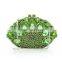 single green bling bling crown rhinestone woman clutch bag fashion handbag purses evening bag wedding bags (8753A-G)