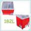 small 182L 282L supermarket commercial ice cream chest showcase freezer display freezer