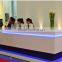 High End Modern Acrylic Solid Surface top,acrylic solid surface Hotel reception counter desk