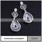 Infinite Factory Direct Sale 925 Sterling Silver White Gold Earrings Crystal Diamond Earrings For Beautiful Women