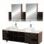 72 inch Modern Double Sink Bathroom Vanity in Espresso From LANO LN-T1510