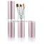 5Pcs Makeup Brush Set Eyeshadow Brush Eyeliner Brush Cosmetic Round Alloy Tube Holder 5 Optional Color