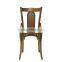 Best price vintage square back armless french style dining table and chair