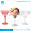 Acrylic 207ml 2-Color Wrapping Martini Glass