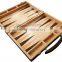 High Quality Folding 3 in 1 CHESS Checkers Backgammon Classic INLAID WOOD Game in WALNUT Carry Case