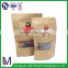 China Hot Sale food grade packaging brown paper bag , kraft stand up pouch for snack food