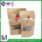 China Hot Sale food grade packaging brown paper bag , kraft stand up pouch for snack food