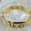 Hot selling Triplex Row Hemp Rope Design Titanium Steel Men's Bracelet