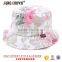 Floral flat brim custom snapback hat