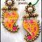 Neon Tribal Earring