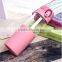 Durable High borosilicate Glass Water Bottle with Soft Colorful Silicone Sleeve and bounce lid