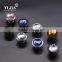 1 inch contemporary clear zinc base chrome plated crystal handle pull