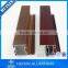 China aluminum factory wood grain finish aluminum profile aluminium window section