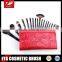 Eya 18pcs Top Selling Cosmetic Brush Set with red pouch