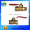 High quality handle lever stainless steel and brass ball valve for sale