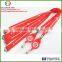 Custom wholesale silkscreen printing polyester lanyard with badge reel