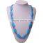 Kean BPA Free saft lovely silicone baby beaded necklace for wholesale