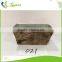 China Supplier Decoration Wooden Design Outdoor Garden Metal Bark Flower Pot for 2017 Square Metal Bark Flower Pot
