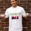 Personalized Sublimation White Cotton Fabric T-shirt with Different Sizes