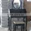 Black Wooden Dressing Table with mirror