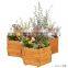 hexagonal wooden flowerpot with hook