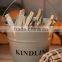 Powder coat Kindling Bucket with wooden handle