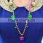 Mardi Gras/ Dionysia multicolor beads with jingle bell necklace