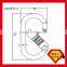2442KTL Galvanized Twist Lock Galvanized Steel Oval Round O Ring Carabiner