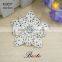 Fashion rhinestone center handmade leather sandal flower for shoes