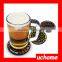 UCHOME Silicone Eco Bullseye Coasters Dart Board Drink Coasters Beverage Cup Mats 4pcs/set