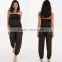 Bodycon Sexy Jumpsuit 2017 Clothing Beachwear Ladies Loose Fit Black Custom Made Knit Mesh One Piece Jumpsuit